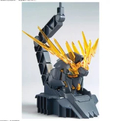Rise of Gunpla Gundam Unicorn|High Grade (Hg)^1/48 UNICORN GUNDAM HEAD DISPLAY BASE (PSYCHO-FRAME COLOR VARIATION VER.) & UNICORN GUNDAM 02 BANSHEE HEAD DISPLAY SET