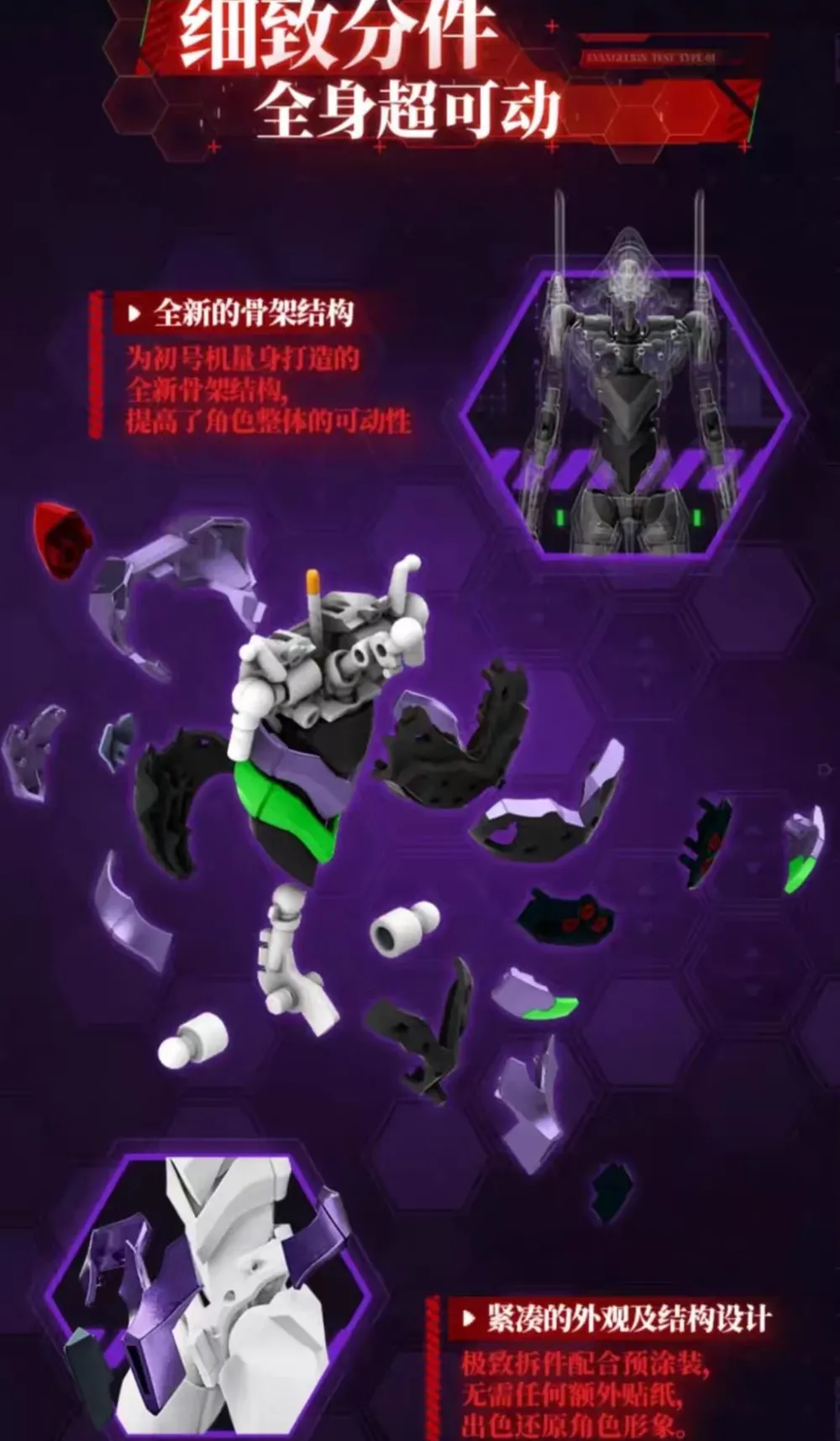 Rise of Gunpla Blokees^BLOKEES : EVANGELION ULTRA ACTION FIGURE LEGACY EDITION EVA UNIT 01