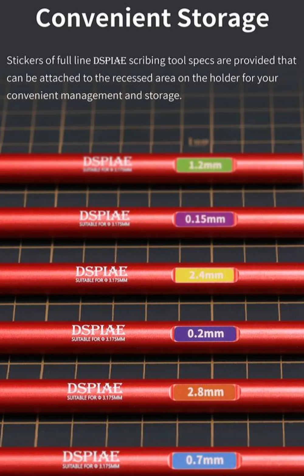 Rise of Gunpla Dspiae^DSPIAE : SCRIBER SET (0.1 0.15 0.3 0.5 1.0MM + MANCHE)