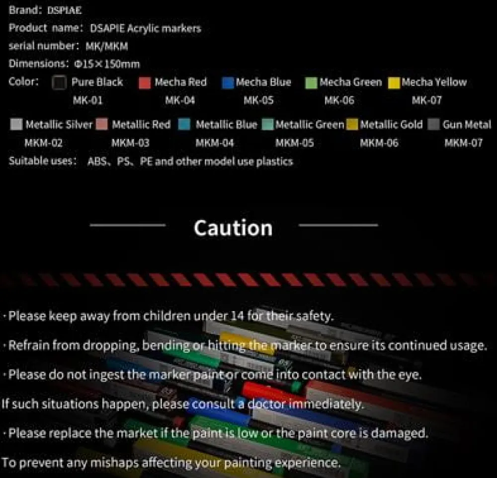 Rise of Gunpla Dspiae^DSPIAE SOFT TIPPED MARKERS MKF