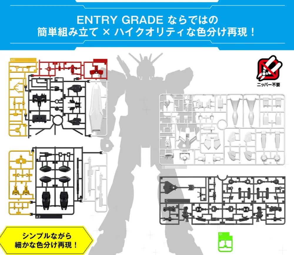 Rise of Gunpla High Grade (Hg)^ENTRY GRADE 1/144 NU GUNDAM