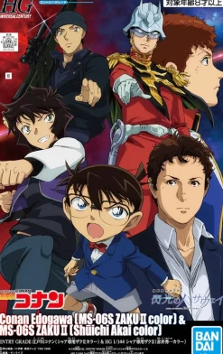 Rise of Gunpla High Grade (Hg)^ENTRY GRADE CONAN EDOGAWA (CHAR’S ZAKU II COLOR) & ZAKU II (SHUICHI AKAI COLOR)