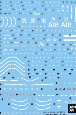 Rise of Gunpla Mobile Suit Gundam^GUNDAM DECAL 87 RG CHAR’S ZAKU MS-06S