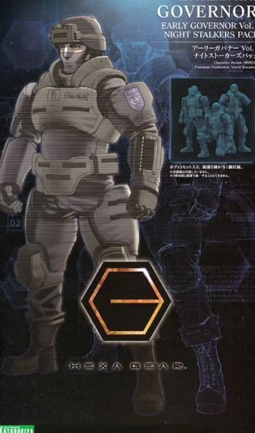 Rise of Gunpla Kotobukiya|Hexa Gear^HEXA GEAR 1/24 : EARLY GOVERNOR Vol.1 NIGHT STALKERS PACK