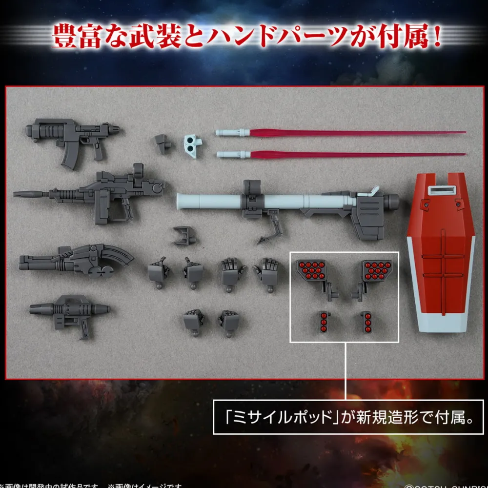 Rise of Gunpla High Grade (Hg)^HG 1/144 GM (SHOULDER CANNON/ MISSILE POD EQUIPMENT)