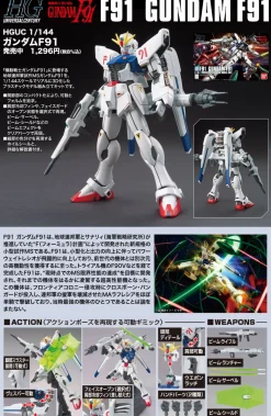 Rise of Gunpla High Grade (Hg)^HGUC 1/144 GUNDAM F91