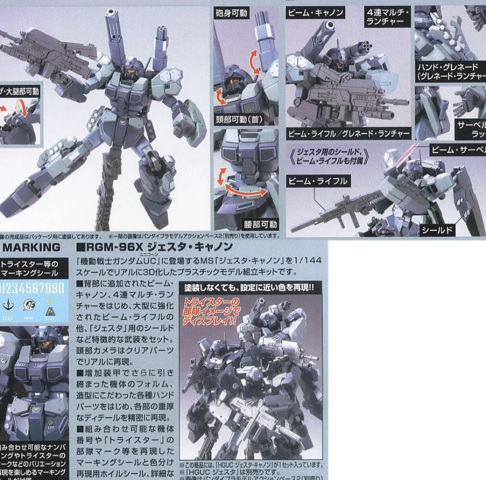 Rise of Gunpla Gundam Unicorn|High Grade (Hg)^HGUC 1/144 RGM-96X JESTA CANNON
