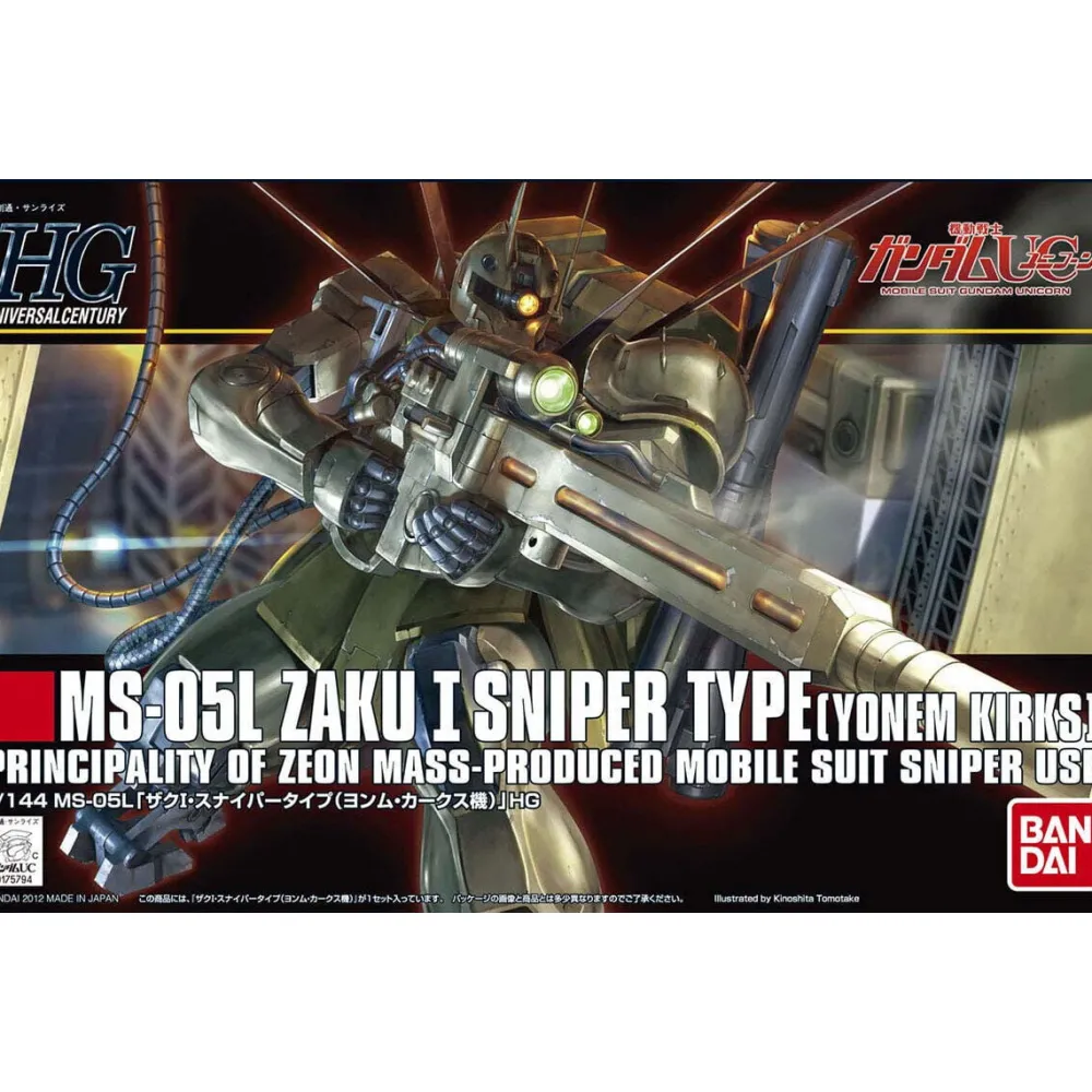 Rise of Gunpla High Grade (Hg)^HGUC 1/144 ZAKU I SNIPER TYPE (Yonem Kirks Custom) MS-05L
