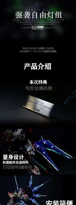 Rise of Gunpla Leds^LED KOSMOS 1/100 MGEX Strike Freedom