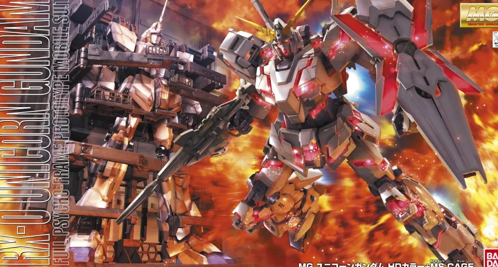 Rise of Gunpla Gundam Unicorn|Master Grade (Mg)^MG 1/100 UNICORN GUNDAM + MS CAGE