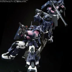 Rise of Gunpla Mobile Suit Variations (Msv)|Real Grade (Rg)^RG 1/144 MS-06R-1A BLACK TRI-STARS ZAKU II TRIPLE ACTION SET