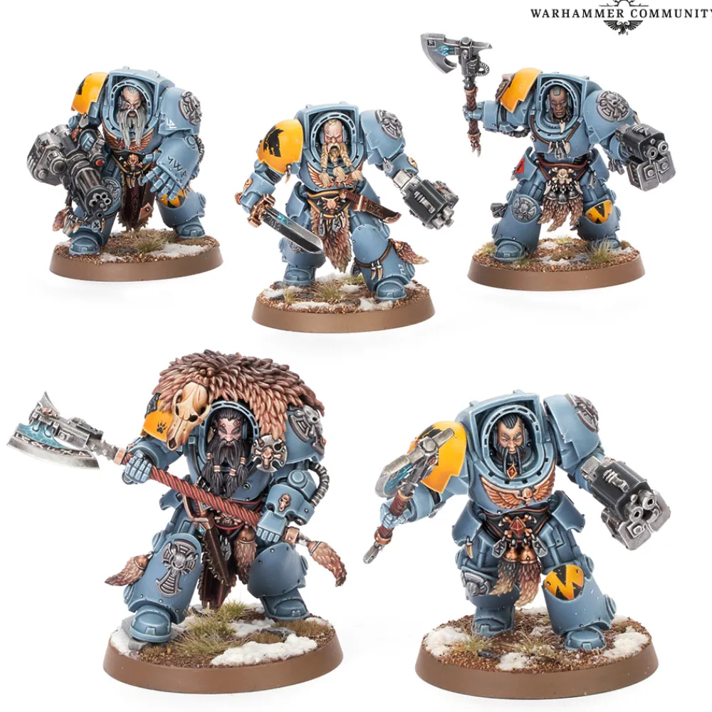 Rise of Gunpla Games Workshop^W40K : SPACE WOLVES : WOLF GUARD TERMINATORS